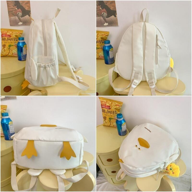 Cartoon Duck Backpack With Large Capacity Simplicity Versatile Party Backpack Leisure Travel Bag