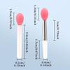 5Pcs Mini Silicone Sequins Apply Soft Head Eye Shadow Color Glaze Lip Film Portable Mini Lipstick Brush