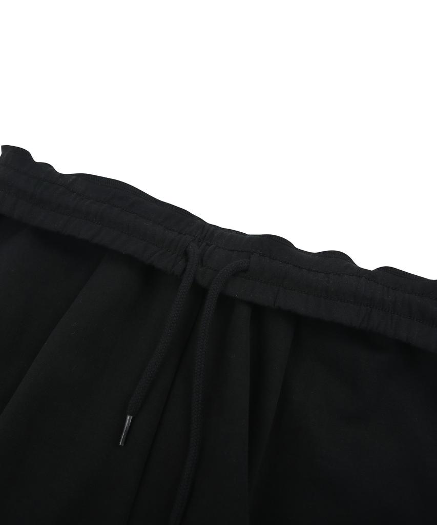 DOLPHIN WAVE APPAREL Dolphin Arch Logo Silicone Print One-Pleat Sweat Shorts Black