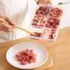 Transparent 4/6 Grids Storage Box Refrigerator Large Capacity Container Storage Box Frozen Meat Compartment Food Kitchen Tool