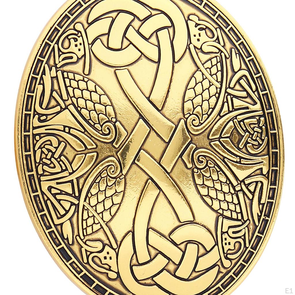 Retro Metall Wikinger Schild Kleidung Broschen Anstecker für Damen und Herren Befestigungen Schal