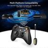 Wireless Xbox 360 Controller 2.4GHz Gamepad Joystick Wireless Control (Black)