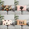 Home Decor Cute Cats Pillow Cover Design Suitable For Sofa Bedroom Car Pillow Cover Cushion Rectangular Back Cushion