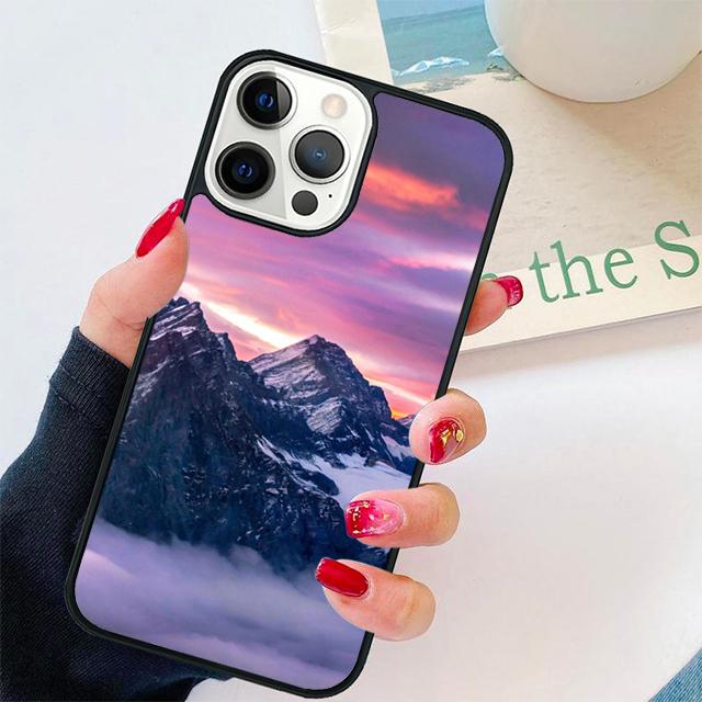Snowy Winter Mountain Coque Shell For iPhone 17 Air 15 16 14 13 12 Pro Max 11 Pro Max Plus Phone Case Cover
