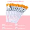 10PCS Face Mask Brush Applying Sleeping Mask Soft Applicator Brushes Plastic Handle