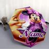 Personalized Name Minnie  Print Umbrella - Automatic Open/Close, Eight-Rib Durable Frame, Automatic Folding Umbrella