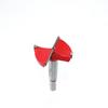 Red Alloy Flat Wing Drill Bit for Woodworking and Hole Expansion