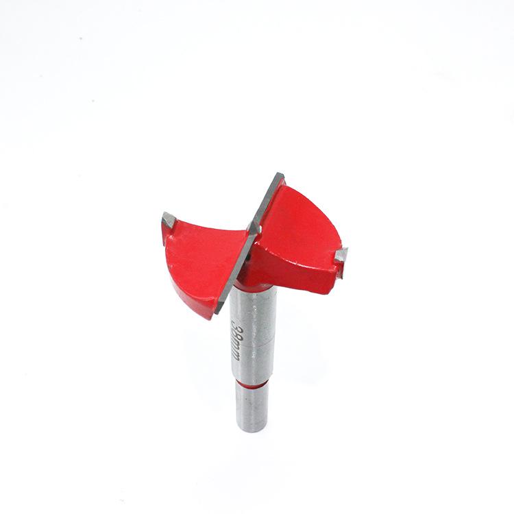 Red Alloy Flat Wing Drill Bit for Woodworking and Hole Expansion