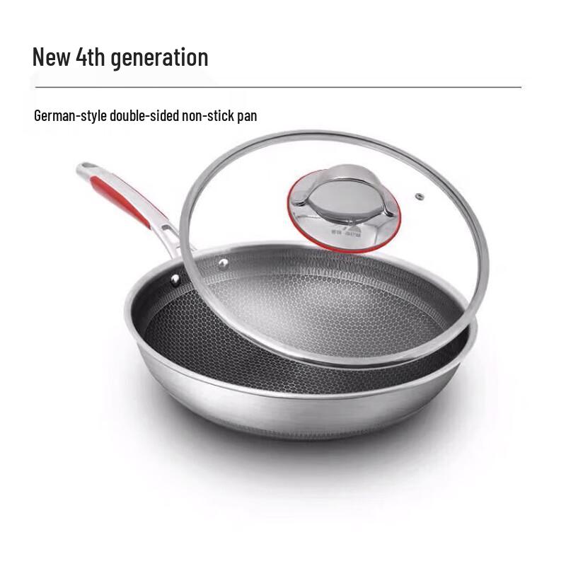 Kangbach 32cm Honeycomb Non-Stick 316L Stainless Steel Wok