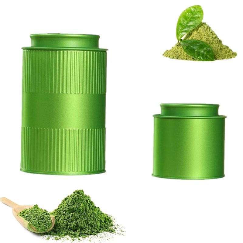 Portable Mini Matcha Powder Can Thick Tinplate Tea Sealed Jar Spice Storage Box Container Box Kitchen Gadgets Household