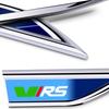 IYSZ8 2Pcs VRS 3D Metal Stickers For Skoda OCTAVIA A7 VRS MK2 MK3 A5 Superb 3 2 Rapid Kodiaq Karoq Fabia Kamiq Car Styling Accessories