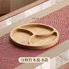 Wooden Grid Dried Fruit Tray Household Living Room Candy Nut Dim Sum Melon Seeds General Tea Tray Kitchen Storage