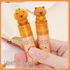 Keqi Rubber Piggy Orange Eraser - Creative Lipstick Design for Students, Crumb-Free Homework Correction and Clean Desktop Use.