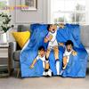 Cartoon Captain Tsubasa Football Soft Flannel Blankets,Throw Blanket Comfortable Blanket for Picnic Beds Sofa Home Bedroom Gifts