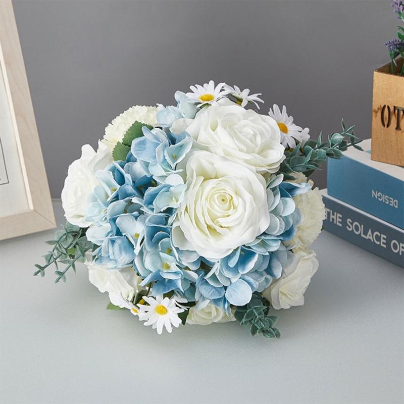 Bridesmaids Bouquet Artificial Flower Combo Wedding Flower Wedding Bouquet Elegant Wedding Party Display Decorations