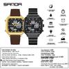 Sanda Multifunctional Men's Luminous Waterproof Electronic Alarm Watch