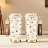 532ml Coffee Mug Fresh Fruit Element Lanyard Insulated Cup Lightweight Cup Gift Cup Hot Cold Cup Handheld Cup