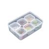 Plastic 6-Compartment Food Sample Retention Box