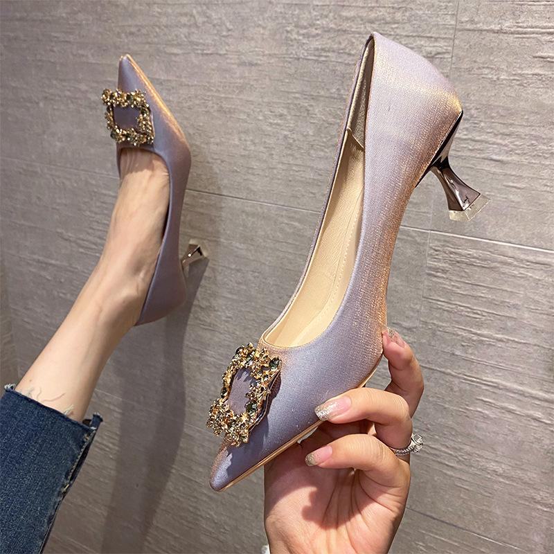 2024 Women's Red Stiletto High Heels - Chinese Style Bridal Shoes, Xiuhe, 3CM/5CM