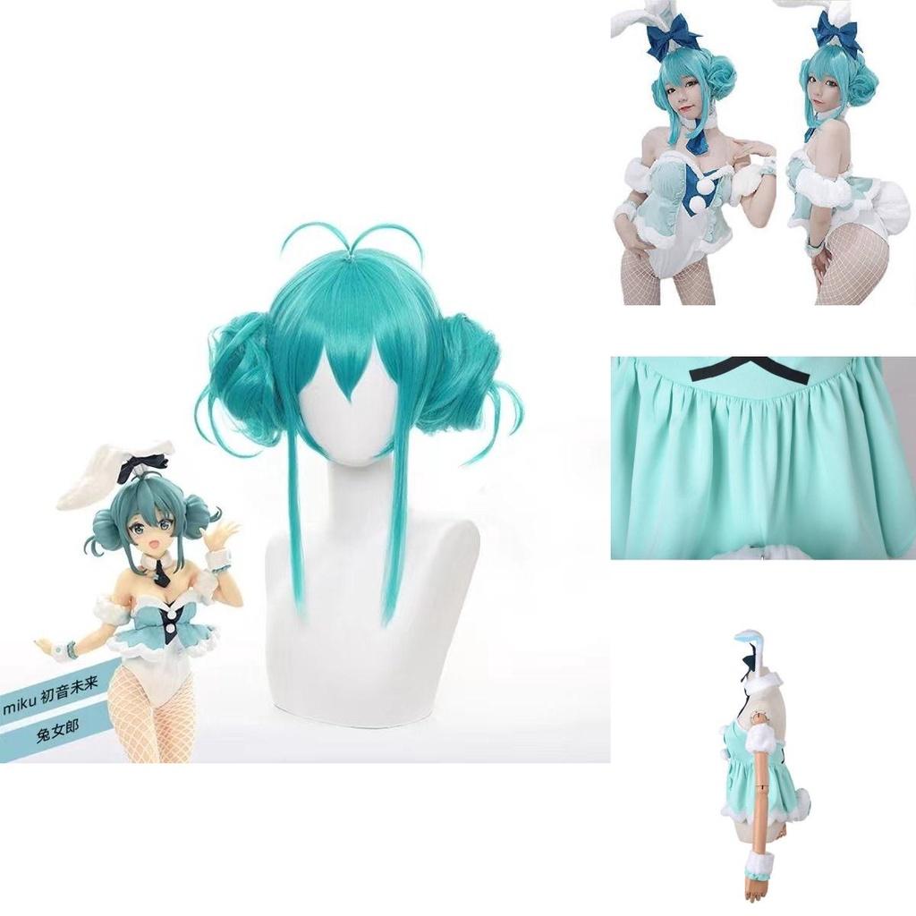 Hatsune Miku White Rabbit Girl Silky Cosplay Costume For Anime Stage Performance