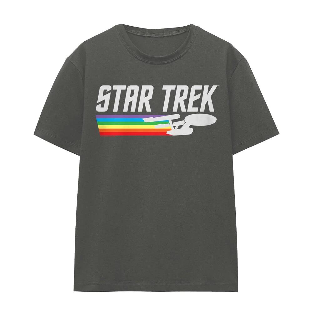 

Star Trek Rainbow Trail Ladies T-Shirt S-2XL, Charcoal 4XL