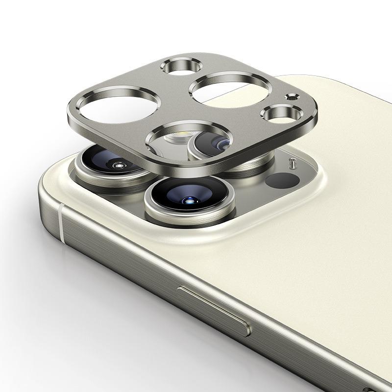 KALEBOL KLB-LPC005 For iPhone 16 Pro Max/16 Pro Hollow Lens Protector Aluminum Alloy Phone Camera Bezel Cover