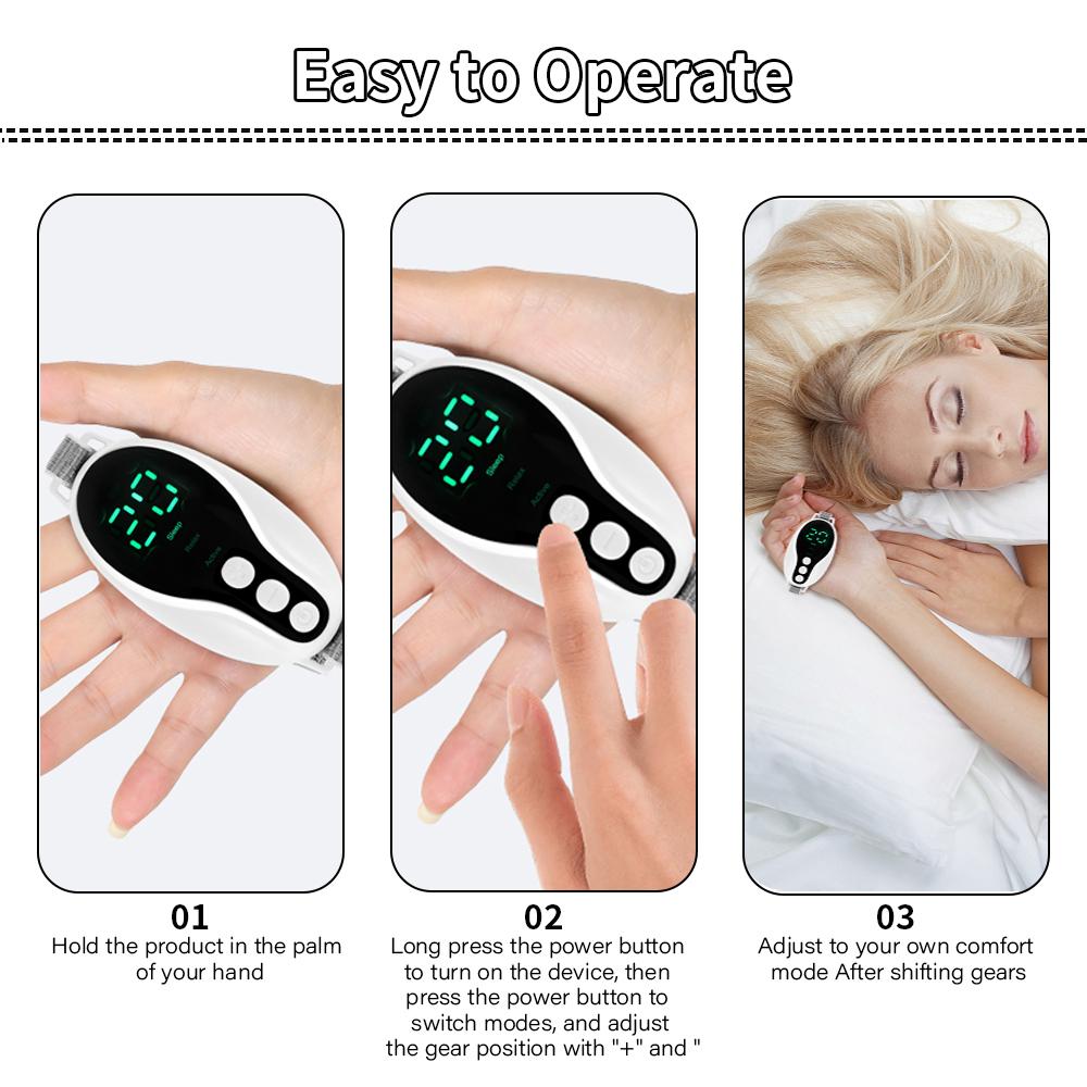 Smart Sleep Aid Device Promotes Relaxation & Better Sleep Quality CES Microcurrent Anti-Anxiety Insomnia Relief Handheld Design