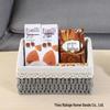 Rattan Woven Storage Basket for Cosmetics, Keys, Snacks, and Coffee Table Clutter - Perfect for Living Room or Entryway.
