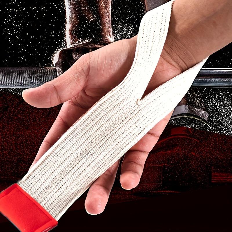 Mannen Wrap-Stijl Deadlift Assistentiebanden, Gewichtheffen Gripbanden, Gymnastiek Pull-Up Training Handbeschermers, Fitness Bankdrukken Handbeschermers
