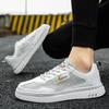Men White Mesh Tennis Sneakers Summer Sports Skateboarding Shoes Students School Running Shoes Plus Size