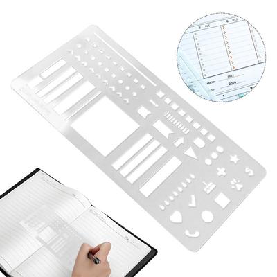 Manuelle Vorlagen für Planungskalender Punktmatrix Wiederverwendbare Log-Planungsvorlage Transparente Zeichen- und Listenvorlage
