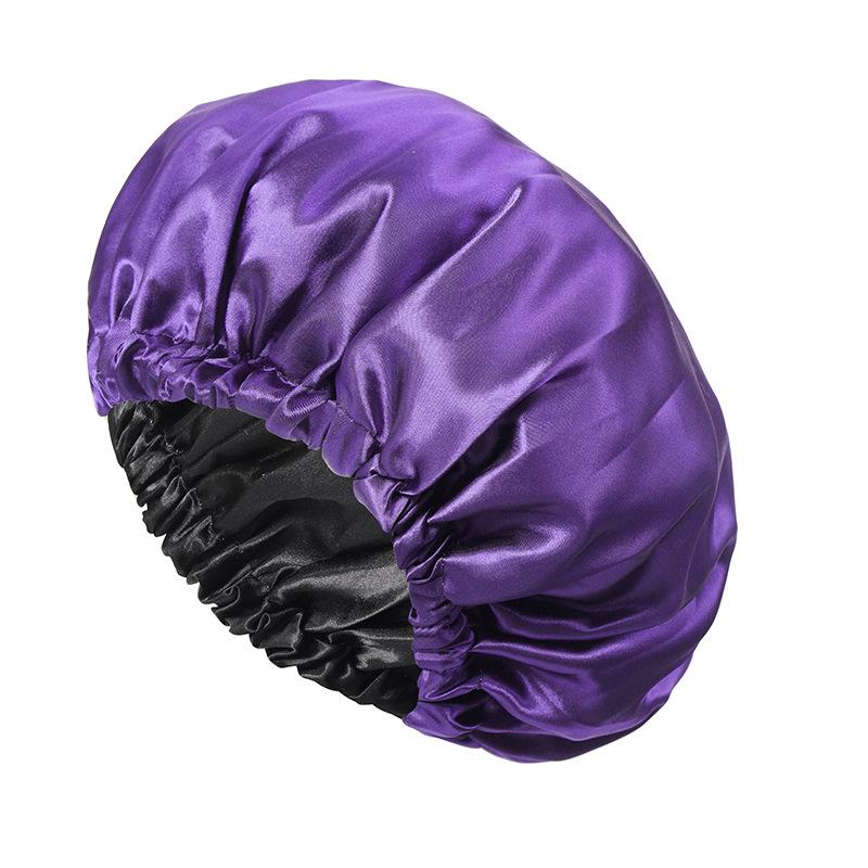 Ladies Fashion Stretch Hair Cap, Button Shower Cap