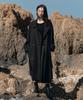 Monophobia Classic Raglan Long Coat Black