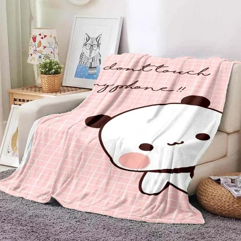 Schattige Bubu en Dudu Serie Deken Cartoon Print Kinderen Warm Flanel Zacht Comfortabel Huis Reizen Deken Bed Deken Verjaardagscadeau
