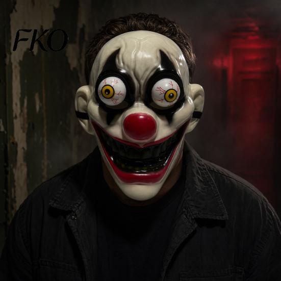 Scary Costume Accessories for Adults Halloween Horror Full Face Mask with Protruding Bloodshot Eyeballs, Party COS Prop Adult Cosplay Parties