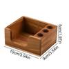 Solid Wood Desk Organizer Pen Holder Stationery Storage Box  for Office Study Home