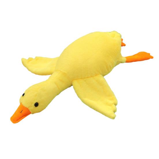 Dogs Plush Duck Toy Fetch Lovers Toy Soft Dog Chew Toy Stuffed Duck Tug-of-War Toy for Small Medium Large Dogs Interactive Play Boredom Relief