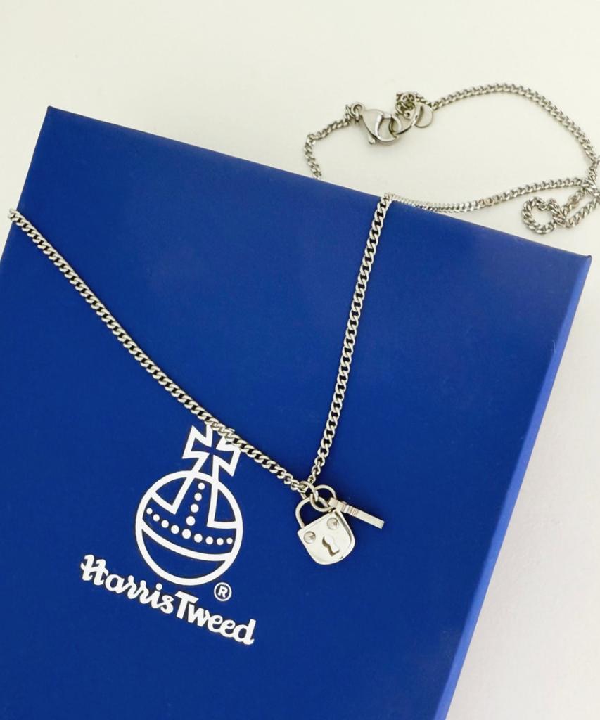 Glory_Arden Surgical Steel Lock+Key Chain Necklace / Ghmn-493