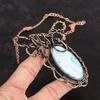 Larimar Gemstone Necklace Copper Wire Wrapped Jewelry Copper Necklace Handmade Jewelry Adjustable Necklace Wire Wrap Necklace Gifts For Wife