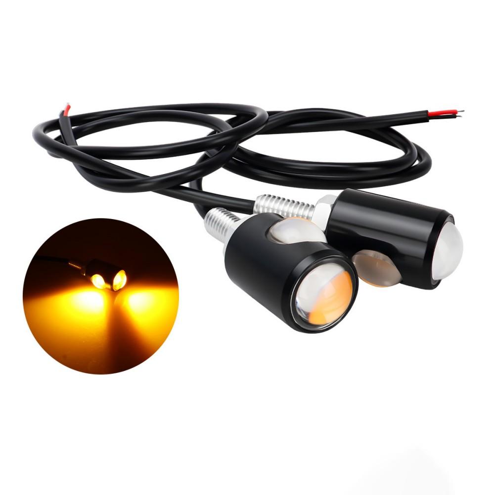

Night Rides Outdoor Use LED Blinker Light Aluminum Alloy Motorcycle Lights Car Fog Lamp Aluminum Alloy Construction жовтий