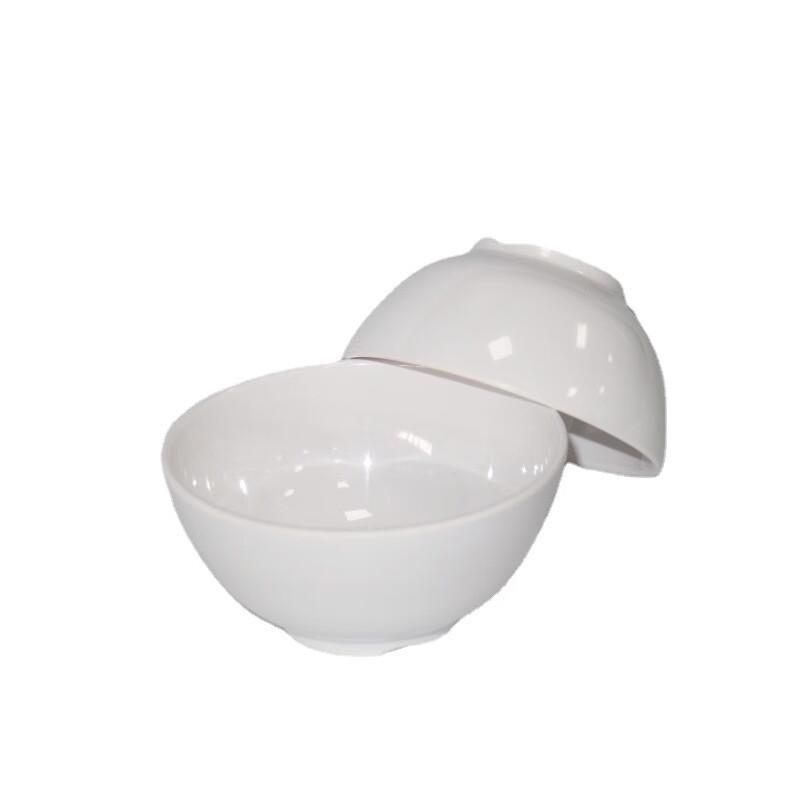 DISHJOY Melamine White Soup Bowl