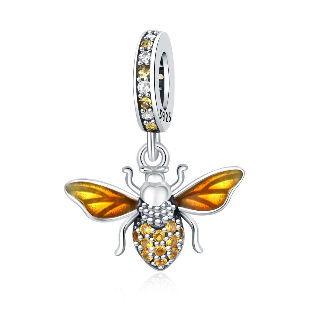 Copper Colorful Butterfly Dragonfly Series Pendant Charms Beads Fit Original Wear Birthday Diy Jewelry Gifts