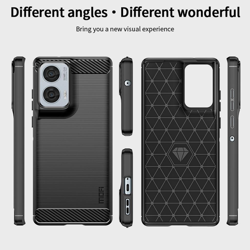 MOFI JK TPU Series-1 For Motorola Moto G85 5G/S50 Neo 5G Case Carbon Fiber TPU Phone Cover