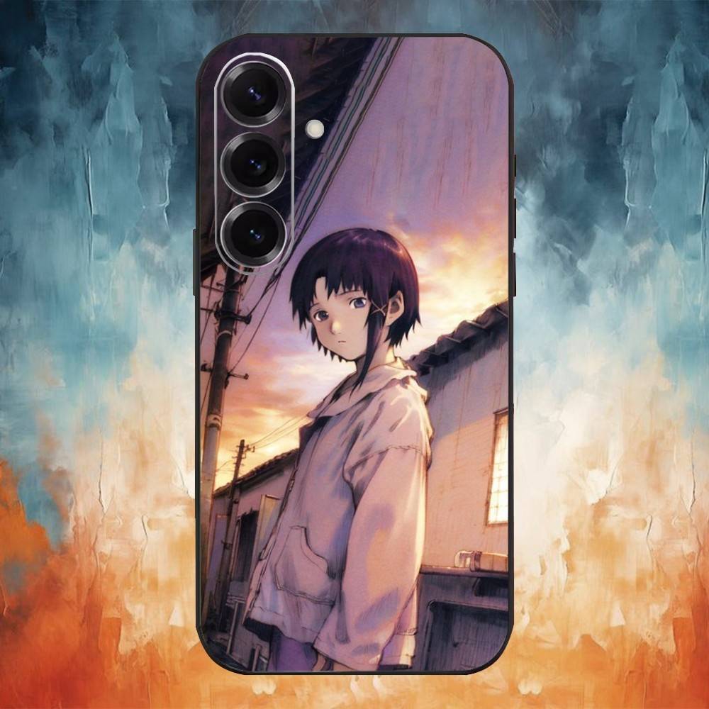 S-Serial E-Experiments L-Lain Phone Case For Samsung Galaxy A73,A72,A71,A70,A53,A52,A51,Others Soft Black Cover