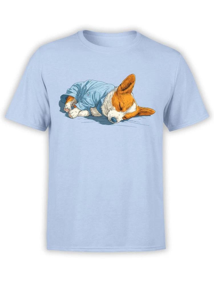 Pajama Corgi Tshirt Cute Sleeping Dog Tee Unisex S