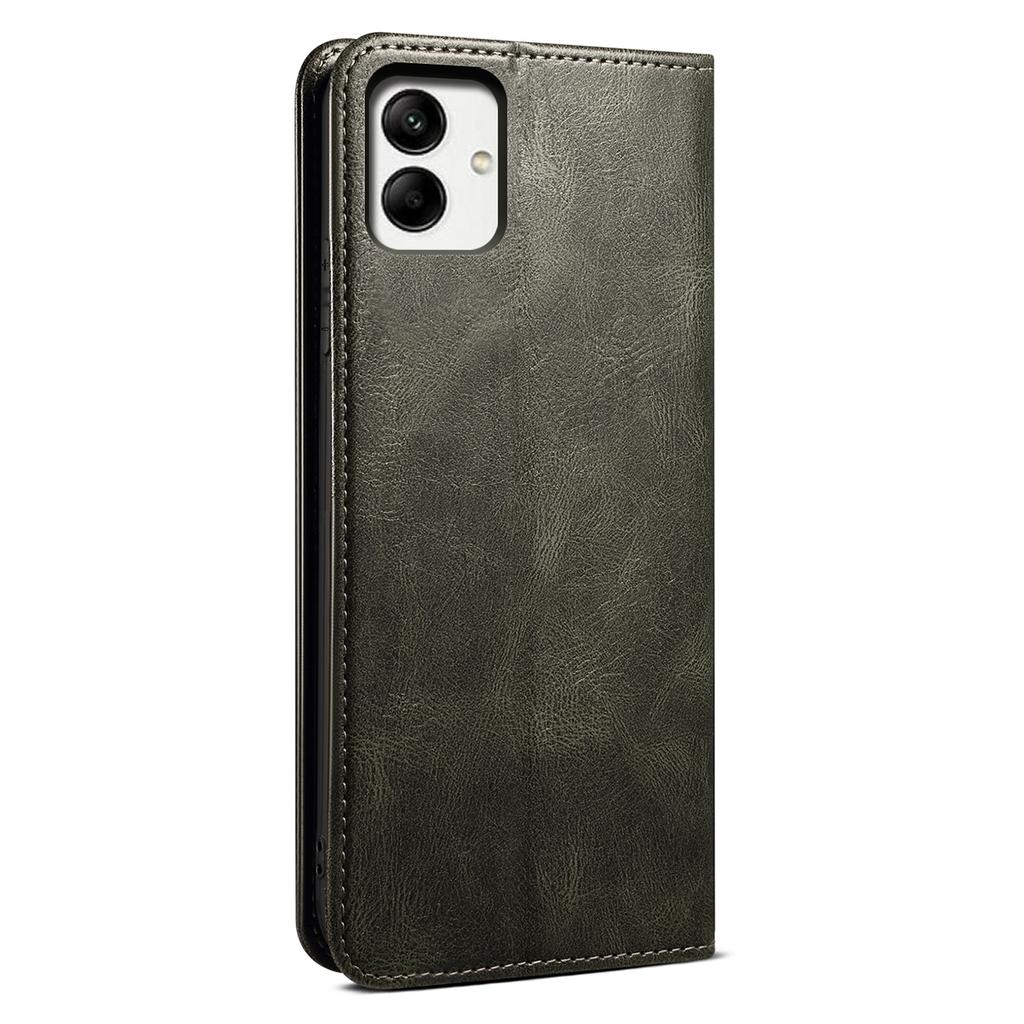 For Samsung Galaxy A07 Case Crazy Horse Texture Waxy Leather Wallet Stand Phone Cover