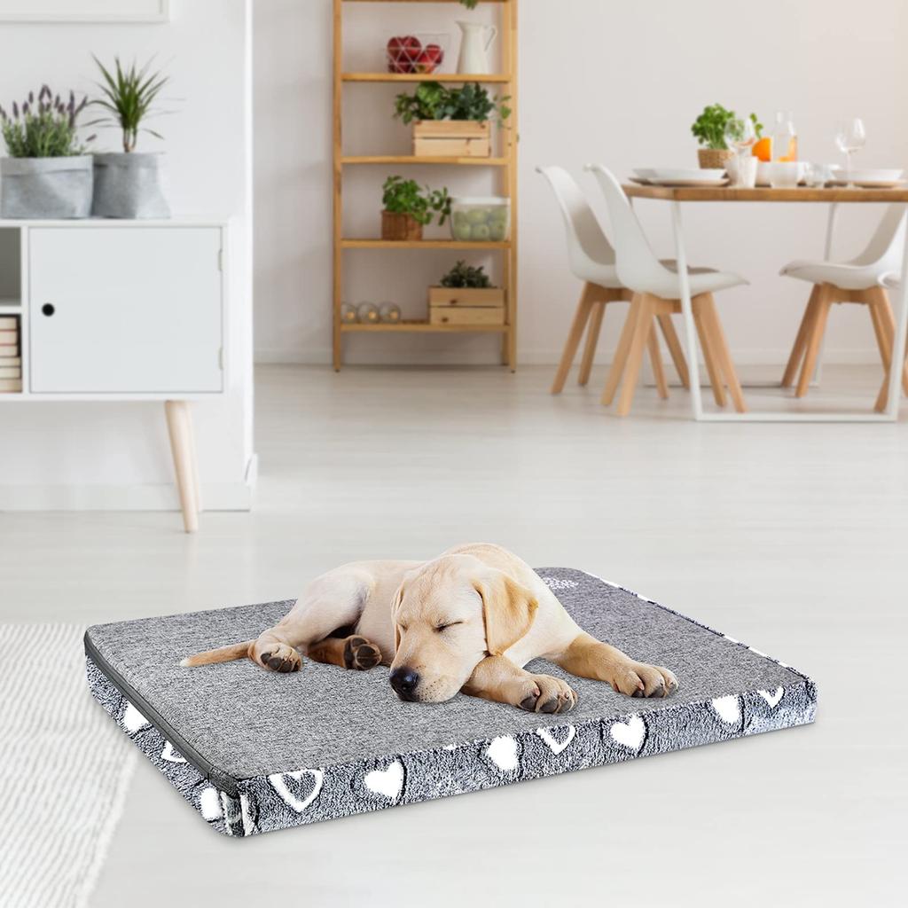 VANKEAN Dog Pet Bed with for Small and Medium Waterproof Machine Light Medium Bed, Mattress, Fluffy, Dogs, Lining, Removable, Washable, All-Season,