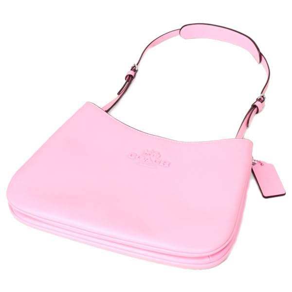 Geantă din piele netedă Penelope Logo Geantă de mână subțire cu umăr Floare Roz CP101 [Coach] [Articol]