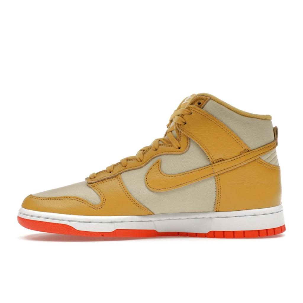 Nike Dunk High Wheat Gold Men Sneakers Tan Team-Gold Safety-Orange DV7215-700