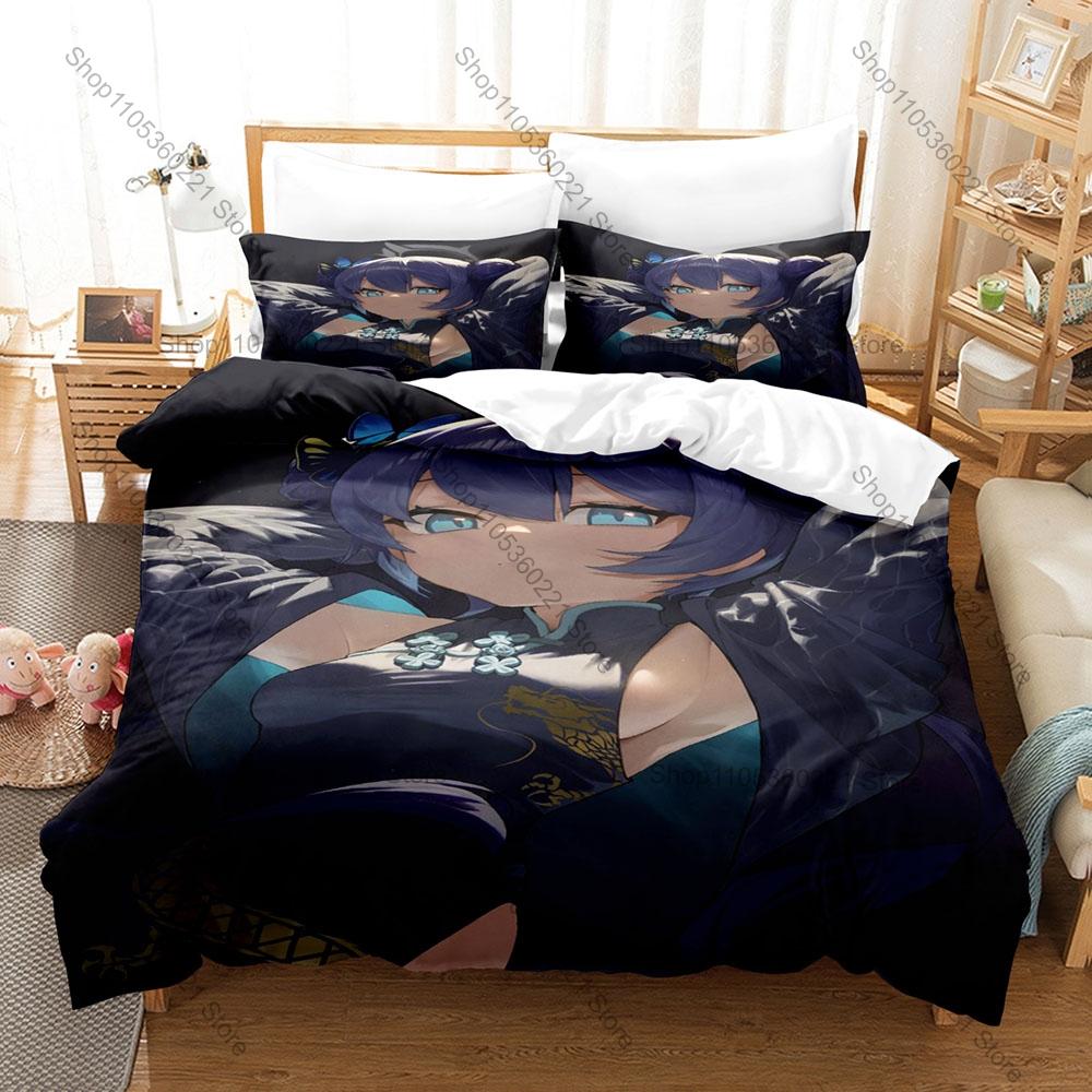 Personality Game Character Kisaki Shanhaijing Bedding Set New Duvet Cover Pillowcase Home Textile Bed Linen For Kids Adults Fans